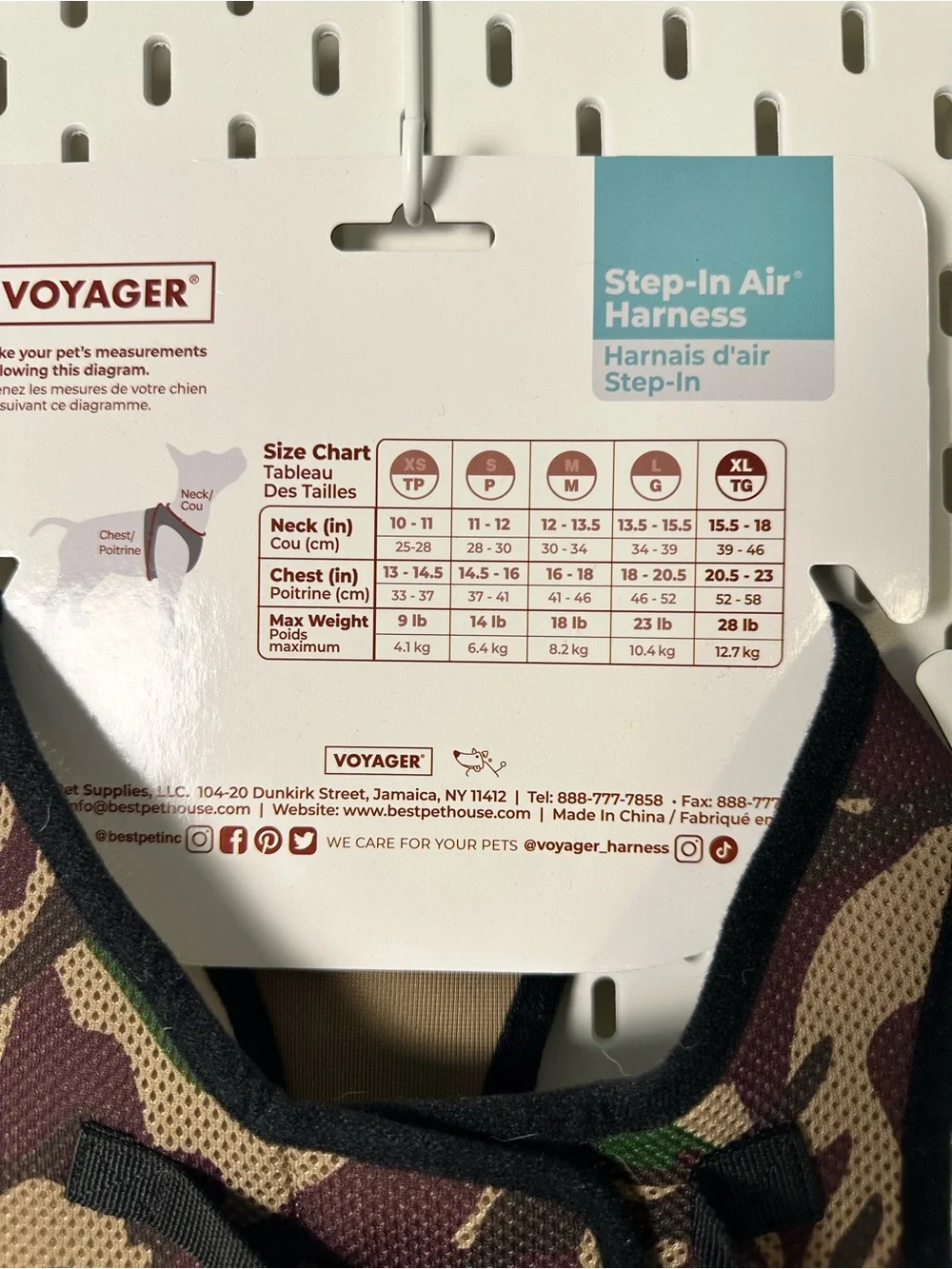 Best Pet Supplies Voyager Step-in Air Dog Harness, Army Base, XL